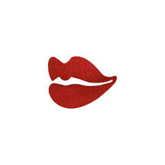 Beautiful lips of woman with red  lipstick.  Sexy  lip make-up. Open mouth. Sweet kiss.Cosmetics and makeup. Face skin mouth perfection 