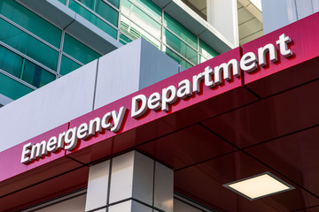 Emergency Department Sign - 259440119