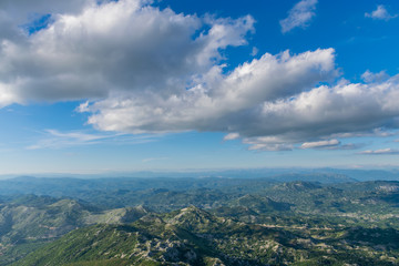 The scenic viewpoint is at the top of a high mountain.