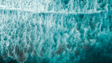 Aerial Perspective of Waves and Coastline of Great Ocean Road Australia