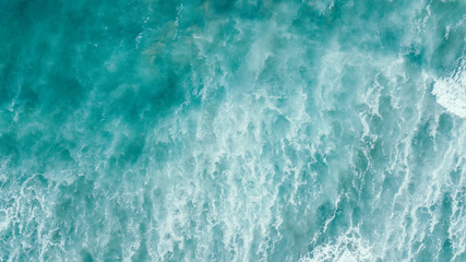 Aerial Perspective of Waves and Coastline of Great Ocean Road Australia - 259443991