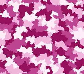 Pink & Purple camouflage seamless pattern