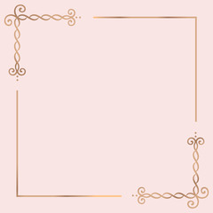 Gold frame background