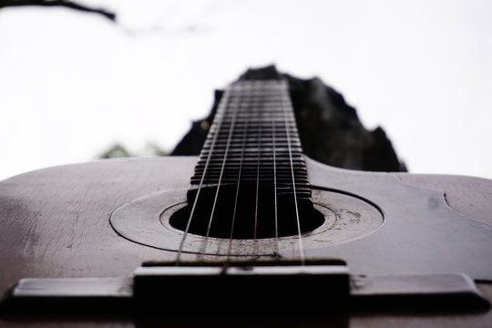 Old requinto guitar