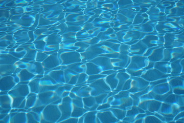 Pool water in the sun