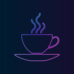 coffee cup, cup with hot drink nolan icon. Simple thin line, outline vector of web, minimalistic icons for UI and UX, website or mobile application