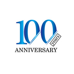 100 Year Anniversary Vector Template Design Illustration - Vector