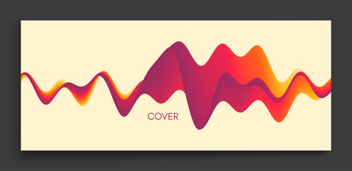 Cover design template. Abstract background with dynamic effect. Motion vector Illustration. Trendy gradients. Can be used for advertising, marketing, presentation.