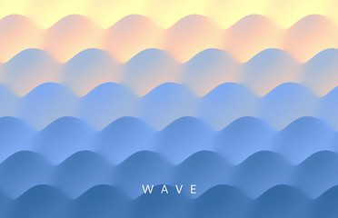 Water surface. Blue abstract background. Vector illustration for design.