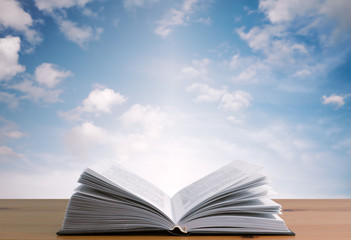 book and sky