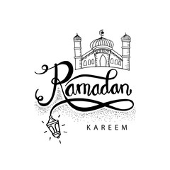 Ramadan Kareem greeting card.