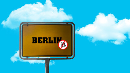 Berlin, Protest gegen Dieselverbotszone