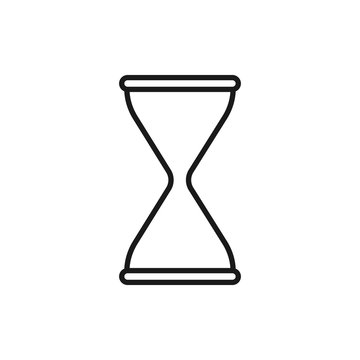 recommend clip art: Hourglass, sand, time icon. Vector illustration, flat design.