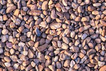 Rounded stone on the floor, good background and wallpaper
