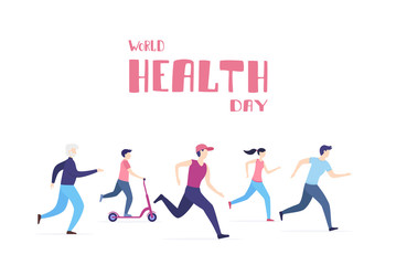 People Run in World Health Day