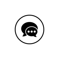 Chat icon vector. Chat Icon in trendy flat style. Speech bubble symbol