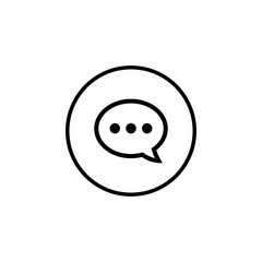 Chat icon vector. Chat Icon in trendy flat style. Speech bubble symbol