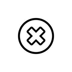 Close vector icon. Delete icon. remove, cancel, exit symbol