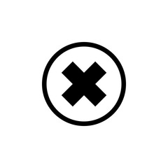 Close vector icon. Delete icon. remove, cancel, exit symbol
