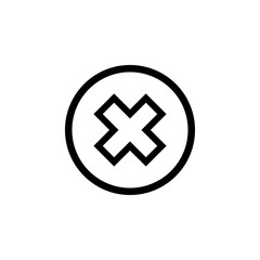 Close vector icon. Delete icon. remove, cancel, exit symbol