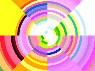 Circular hypnotic abstract vivid sparkling background and texture