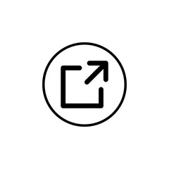 External link symbol vector icon. Link icon. Hyperlink chain symbol. Download, Share, and Load More Icons