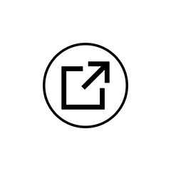 External link symbol vector icon. Link icon. Hyperlink chain symbol. Download, Share, and Load More Icons