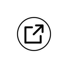 External link symbol vector icon. Link icon. Hyperlink chain symbol. Download, Share, and Load More Icons
