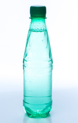 Plastic bottle of drinking water