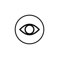 Eye icon vector. Look and Vision icon. Eye vector icon