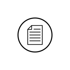 File Icon. Document icon vector. Paper icon.
