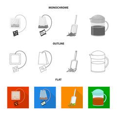 Isolated object of healthy and floral  symbol. Set of healthy and gradient stock vector illustration.