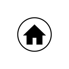 Home icon vector. House vector icon