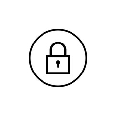 Lock icon vector. Encryption icon. Lock Icon in trendy flat style isolated. Security symbol