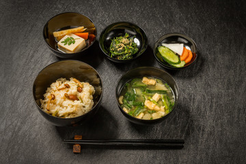 精進料理　Buddhist cuisine (vegetarian cuisine of Japan