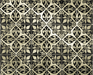 vintage ceramic tiles background, perfect colorful pattern