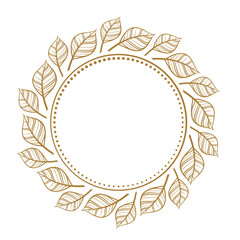 Vector floral vintage frame on a white background.