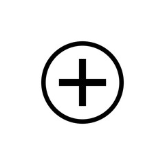 Plus Icon vector. Add icon. Addition sign. Medical Plus icon