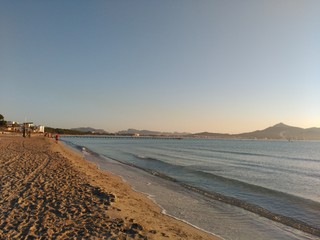 Playa de Mallorca de arena 