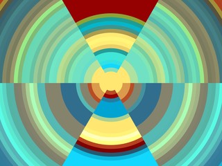 Obraz premium Circular hypnotic sparkling abstract background