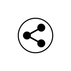 share icon vector. Share vector icon