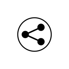 share icon vector. Share vector icon