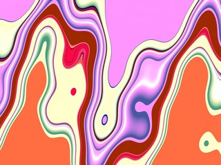 Vivid shapes, fluid colorful lines on abstract colorful background