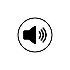 Speaker icon vector. Volume icon. Loudspeaker icon vector. volume button