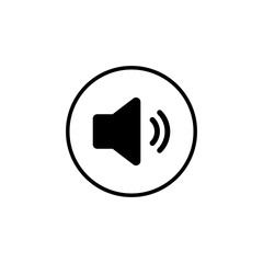 Speaker icon vector. Volume icon. Loudspeaker icon vector. volume button