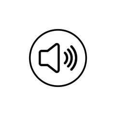 Speaker icon vector. Volume icon. Loudspeaker icon vector. volume button