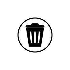 Trash icon vector. trash can icon. Delete icon vector