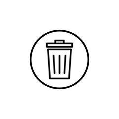 Trash icon vector. trash can icon. Delete icon vector