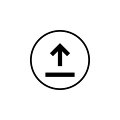 Upload icon vector. Upload sign icon. Upload button. Load symbol.