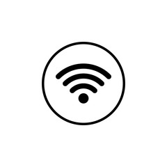 wifi icon vector. signal vector icon. Wireless and wifi icon or sign for remote internet access